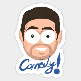 If Mark Normand Was a Cartoon Character (White) Sticker
